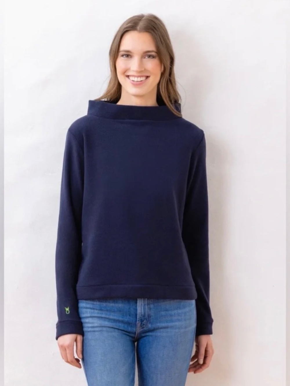 Dudley Stephens Brighton Boatneck Terry Fleece Top XS